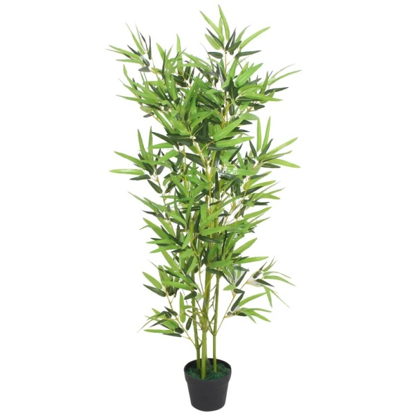 Plantă Bambus Artificial Cu Ghiveci 120 cm Verde 244456